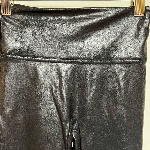 NWOT Spanx Black Faux Leather Leggings Sz XS - Picture 8 of 8